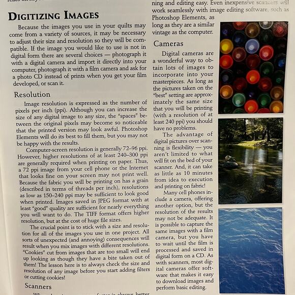 Piecing With Pixels: Unique Quilts from Your Own Images Book by Sandra Hart - Picture 6 of 6